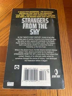 Star Trek Strangers From The Sky Paperback Margaret Wander Bonanno Sci-Fi Book - Thumbnail 2