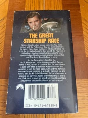 Star Trek The Great Starship Race Diane Carey Paperback Pocket Sci Fi Novel - Thumbnail 2