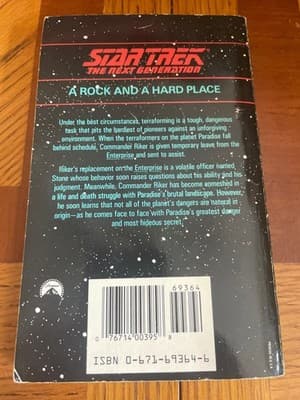 Star Trek TNG A Rock And A Hard Place Peter David Pocket Books Paperback SciFi - Thumbnail 2
