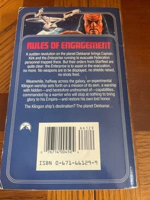Star Trek Rules of Engagement Peter Morwood Paperback ISBN 0-671-66129-9 Sci-Fi - Thumbnail 2