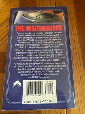 Star Trek The Disinherited Paperback Pocket Books Peter David Michael J Friedman - Thumbnail 2