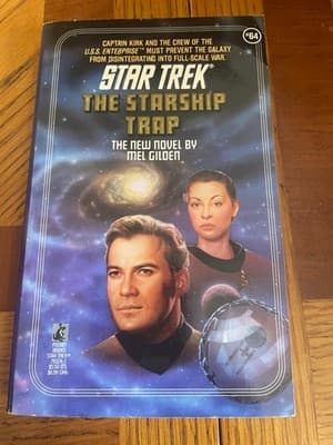 Mel Gilden Star Trek The Starship Trap Paperback Pocket Books 64 Sci Fi Novel - Image 1
