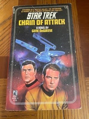 Star Trek Chain of Attack Gene DeWeese Paperback Novel Pocket Books SciFi 66658 - Image 1