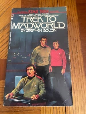 Star Trek Trek to Madworld Paperback Stephen Goldin Bantam Sci Fi Novel Classic - Image 1