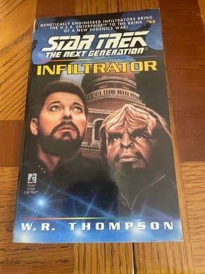 Star Trek The Next Generation Infiltrator W R Thompson Paperback Sci-Fi Novel - Image 1