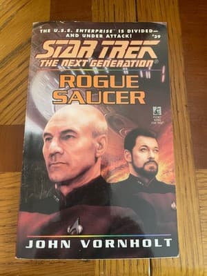 Star Trek The Next Generation Rogue Saucer John Vornholt Paperback Sci Fi 1996 - Image 1