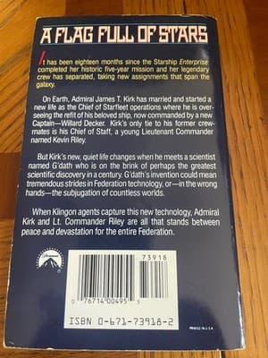Star Trek A Flag Full Of Stars Brad Ferguson Paperback Sci Fi Novel 1996 PB - Thumbnail 2