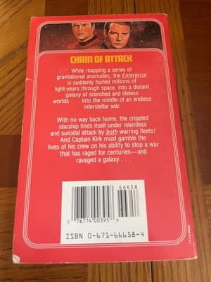 Star Trek Chain of Attack Gene DeWeese Paperback Novel Pocket Books SciFi 66658 - Thumbnail 2