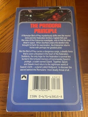 Star Trek The Pandora Principle Carolyn Clowes Paperback ISBN 0-671-65815-8 - Thumbnail 2