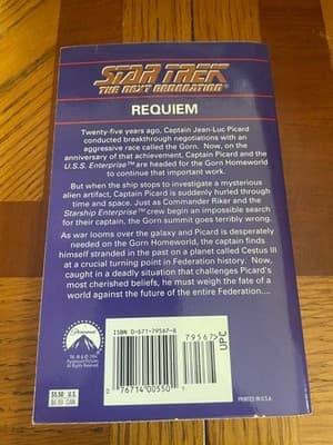 Star Trek The Next Generation Requiem Paperback Michael Jan Friedman Kevin Ryan - Thumbnail 2