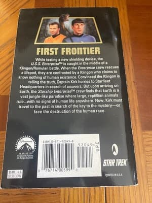 Star Trek First Frontier Diane Carey James I Kirkland PB 1995 Pocket Sci-Fi - Thumbnail 2