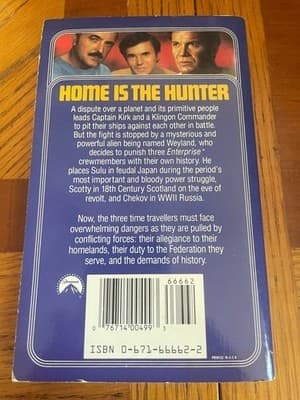 Star Trek Home Is The Hunter Paperback Dana Kramer-Rolls Pocket Books Sci-Fi - Thumbnail 2
