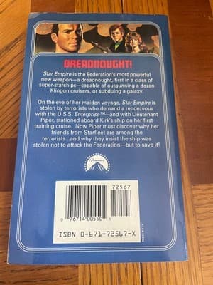 Star Trek Dreadnought Diane Carey Paperback Sci-Fi Pocket ISBN 0-671-72567-X - Thumbnail 2