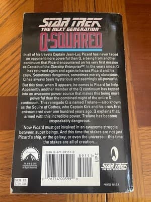 Peter David Star Trek The Next Generation Q-Squared Paperback Sci Fi Novel - Thumbnail 2