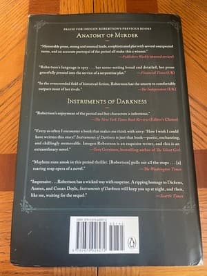 Imogen Robertson Island of Bones Hardcover Mystery Historical Novel Penguin DJ - Thumbnail 2