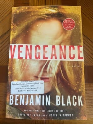 Benjamin Black Vengeance ARC Advance Reader's Edition Paperback Henry Holt 2012 - Image 1