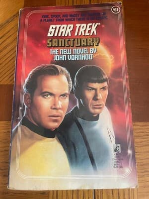 Star Trek Sanctuary John Vornholt Paperback Sci-Fi Novel #61 ISBN 0-671-76994-4 - Image 1