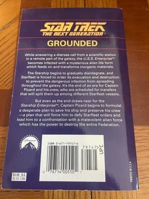 Star Trek TNG Grounded Novel David Bischoff Pocket Paperback ISBN 0-671-79747-6 - Thumbnail 2