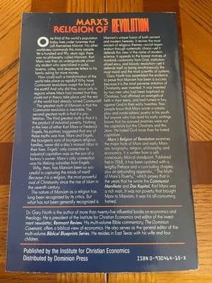 Marx's Religion of Revolution Gary North Paperback Regeneration Through Chaos - Thumbnail 2