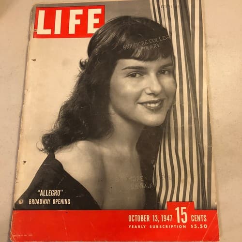 LIFE Magazine October 13, 1947 Broadway opening of "Allegro" with cover star Kat - Image 1