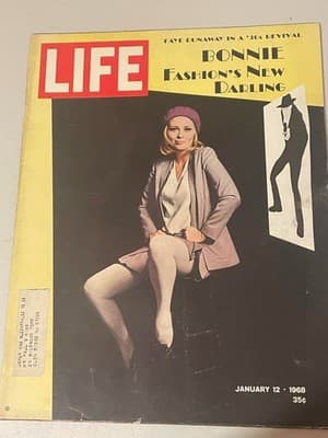 Vintage LIFE Magazine Jan 12 1968 Bonnie Fashion Faye Dunaway Cover Coca Cola Ad - Image 1