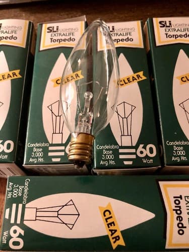 10 Ten REPLACEMENT BULBS SLi Lighting Extra life 3000hrs 60Tccl E12 130V 60W - Thumbnail 2