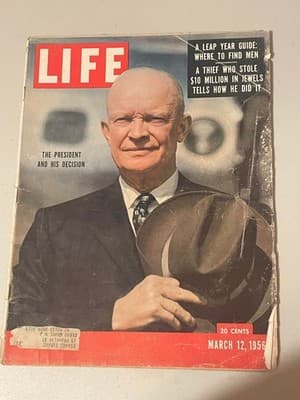 Life Magazine March 12 1956 President, His Decision Collectible IKE Eisenhower - Image 1