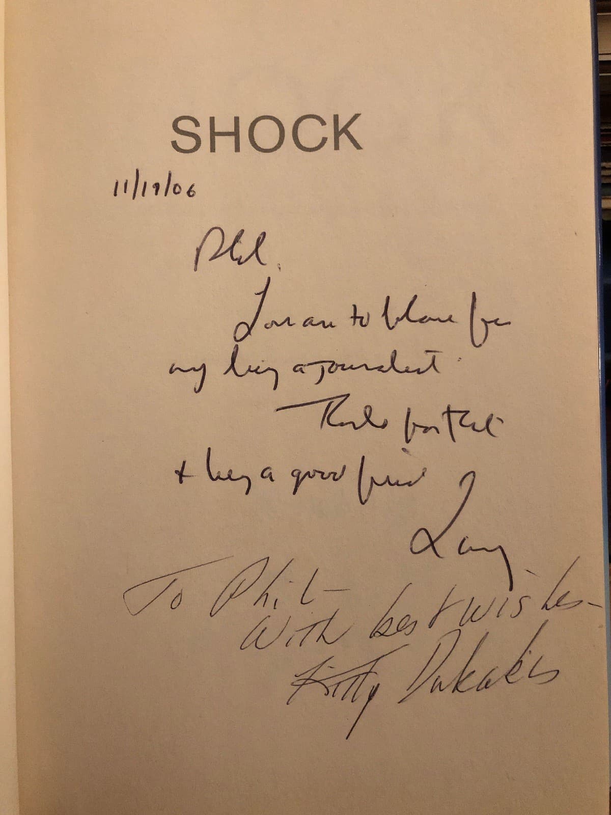 AUTOGRAPHED DUKAKIS Shock: Healing Power Electroconvulsive Therapy 1st Edition - Image 1