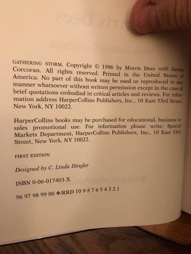 AUTOGRAPHED Gathering Storm: America's Militia Threat 1st Edition Hardcover - Thumbnail 3