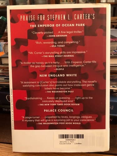 AUTOGRAPHED Jericho's Fall 1st Edition Hardcover Stephen L Carter - Thumbnail 4