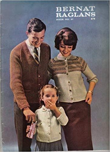 Vintage 60s Bernat Family Raglans Knitting Book Number 97 - Image 1