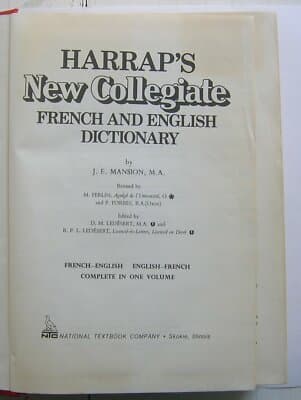 Harrap's New Collegiate French and English Dictionary - Image 1