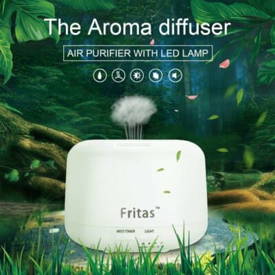Aromatherapy Essential Oil Diffuser 7 colors - Portable Ultrasonic Cool Mist ... - Thumbnail 2