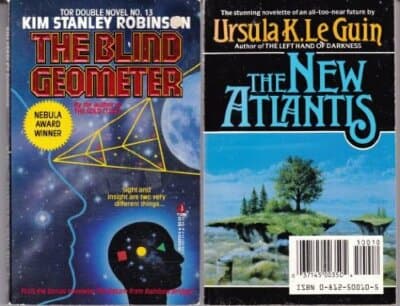 The Blind Geometer/the New Atlantis (Tor Double Novel) 1st printing stated - Image 1