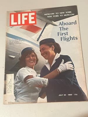 LIFE Magazine July 26 1968 Aboard The First Flights Vintage Coca-Cola Ad Cover - Image 1
