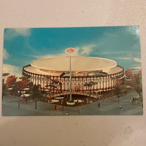 USA The Du Pont Pavilion New York World's Fair Vintage Postcard - Image 1