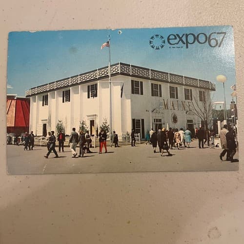 Postcard Expo 67 Montreal Canada State Maine Pavilion D54 | eBay - Image 1