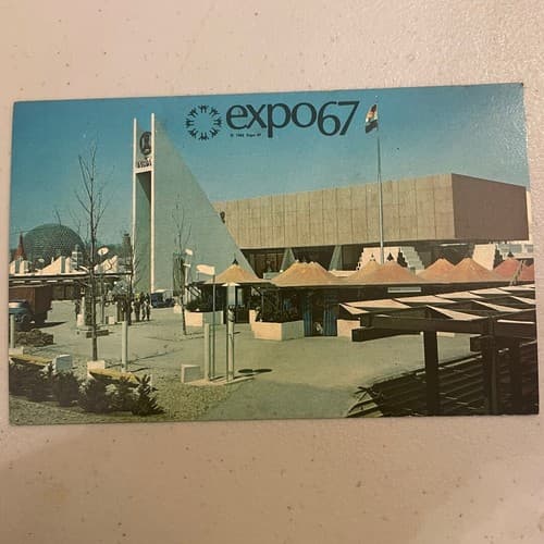 postcard Pavillon of India Expo 67 Montreal Canada - Image 1