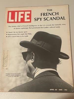 LIFE Magazine April 26 1968 The French Spy Scandal Vintage 35c Cover Collectible - Image 1