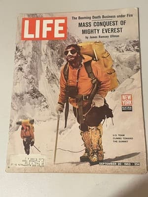 LIFE Magazine Sept 20 1963 Vintage Newport Cigarette Ad Mount Everest Cover - Image 1