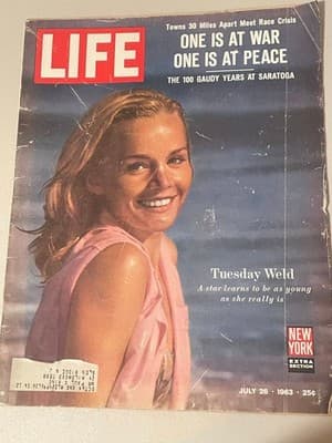 LIFE Magazine July 26 1963 Tuesday Weld Cover New York Section L&M ad vintage - Image 1