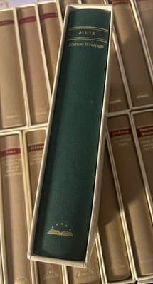LOA John Muir Nature Writings Hardcover Green Cloth Slipcase Collectible Volume - Image 1
