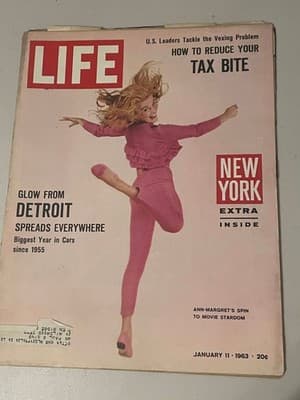 LIFE Magazine Jan 11 1963 Ann-Margret Cover Glow From Detroit, New York Extra - Image 1