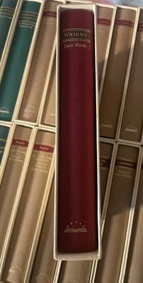 LOA Wright Later Works Hardcover Red Cloth Slipcase Single Volume Collectible - Image 1