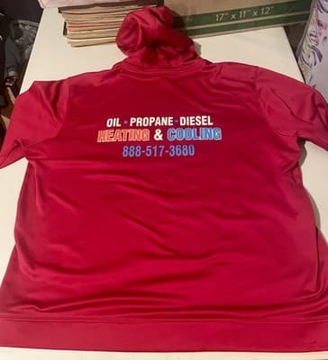 Sport-Tek Hoodie Mens XL Red Pullover Fleece Dixie Land Energy Heating Cooling - Thumbnail 5