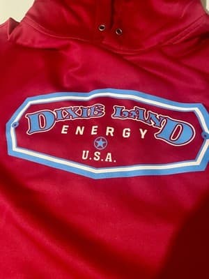 Sport-Tek Hoodie Mens XL Red Pullover Fleece Dixie Land Energy Heating Cooling - Thumbnail 2