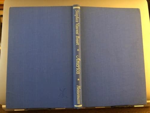 America. 1945 1st ed. hc Stephen Vincent Benet Heinemann London - Thumbnail 2