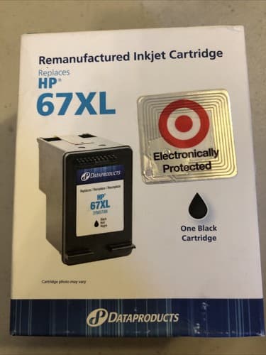 New Dataproducts Re manufactured Inkjet Cartridge Replaces FOR HP 67XL Black - Image 1