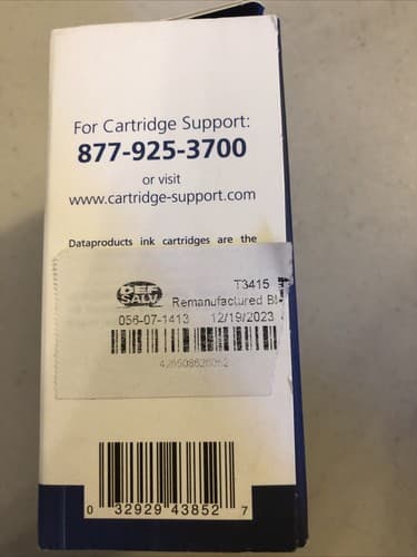 New Dataproducts Re manufactured Inkjet Cartridge Replaces FOR HP 67XL Black - Thumbnail 4