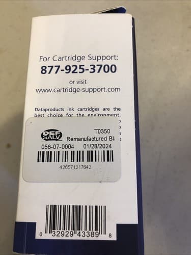 Dataproducts High Yield Printer Ink Cartridge - HP 65XL BLACK brand new In Box - Thumbnail 4